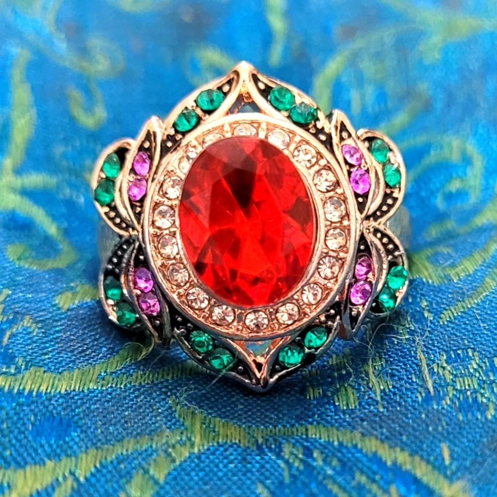 Exquisite Noble Flower Ring - Picture 1 of 7